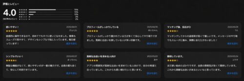 フェリースのApp Store評価