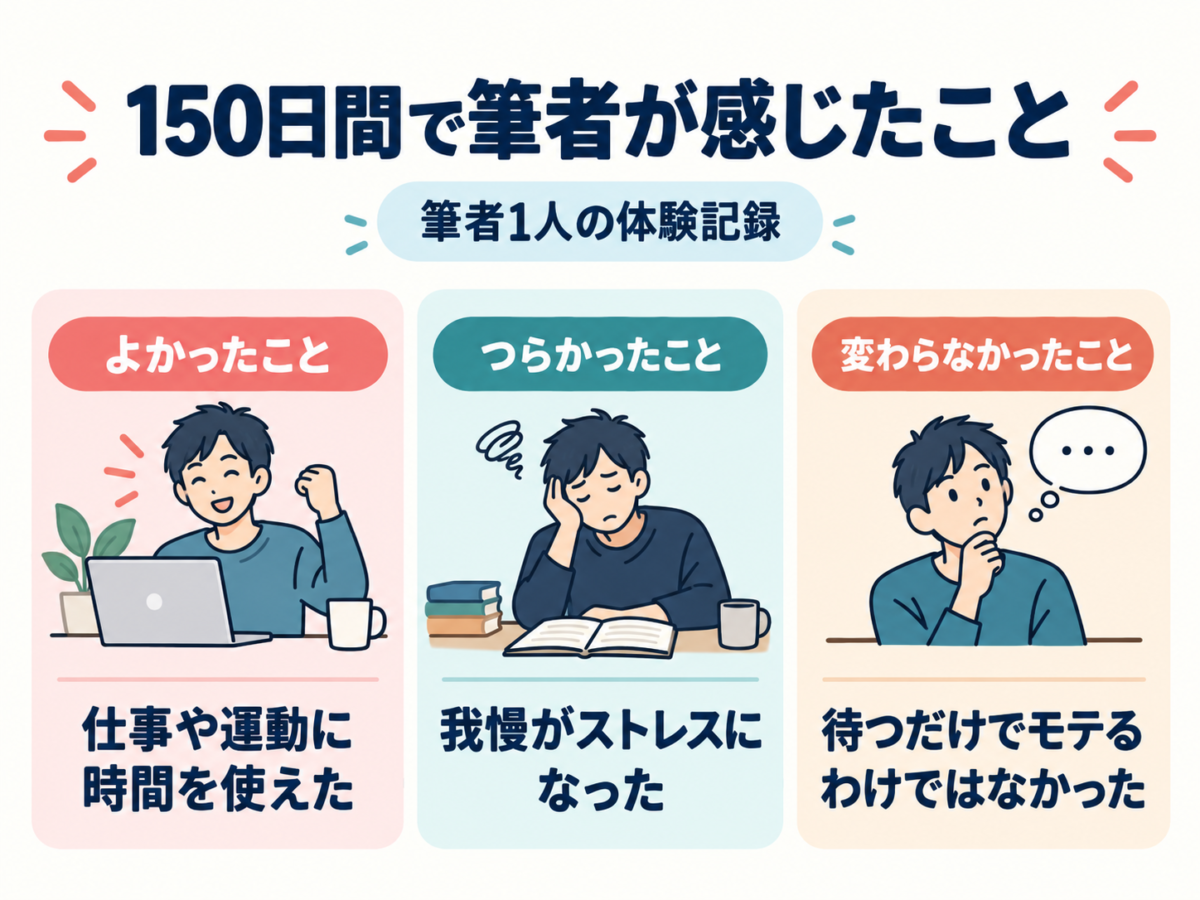 150日間で筆者が感じたこと